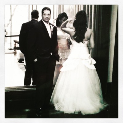 Tamla Claudette Robinson's wedding picture.